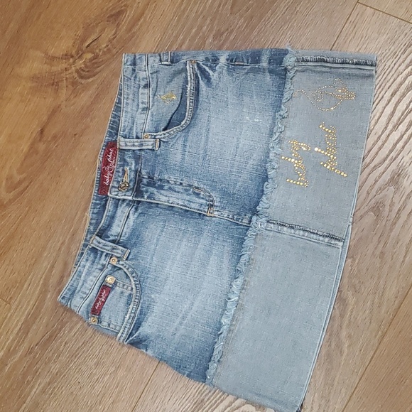 Baby Phat Skirts Baby Phat Denim Mini Skirt 536 Poshmark